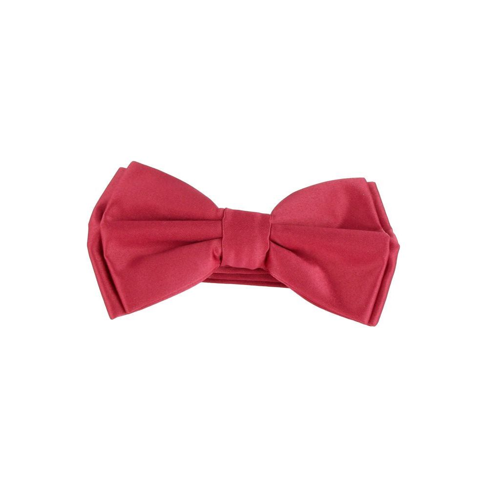 Elegant Pink Silk Bow Tie