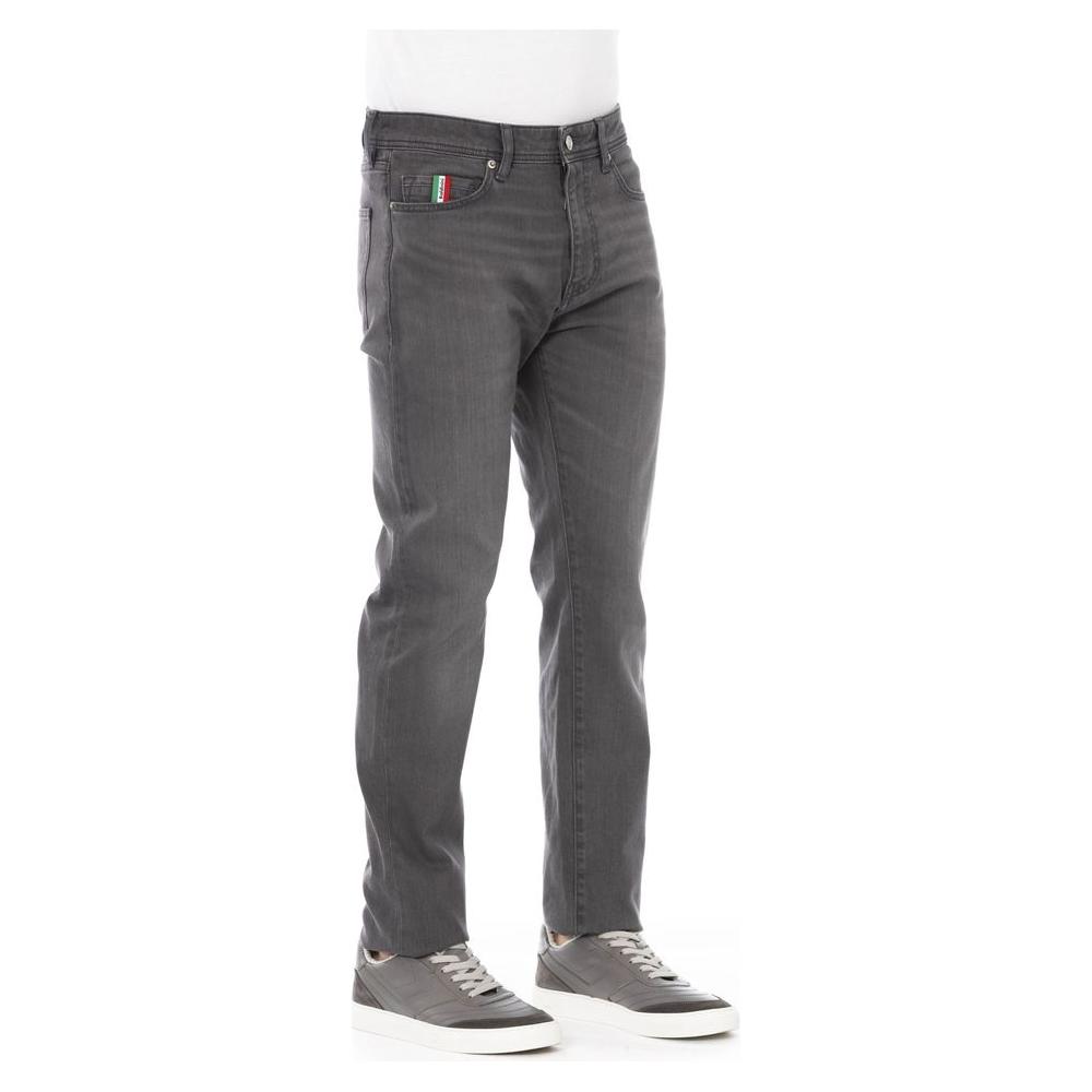 Baldinini Trend Chic Tricolor Inset Jeans for Gentlemen Baldinini Trend