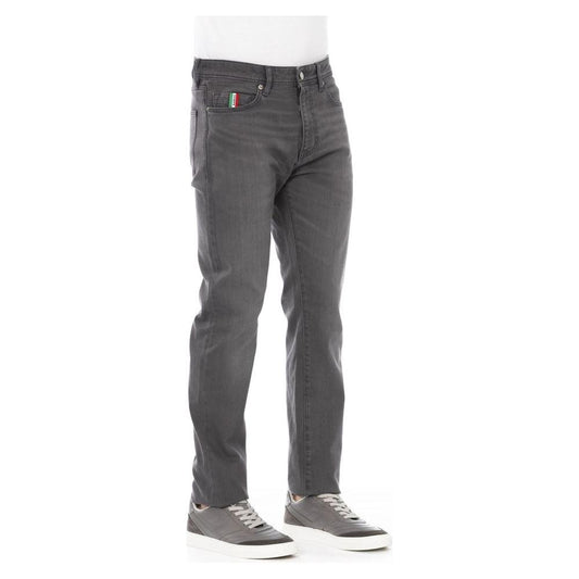 Chic Tricolor Inset Jeans for Gentlemen