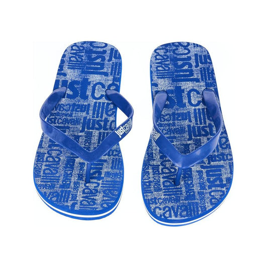 Just Cavalli Elegant Light Blue Men's Flip Flops Just Cavalli