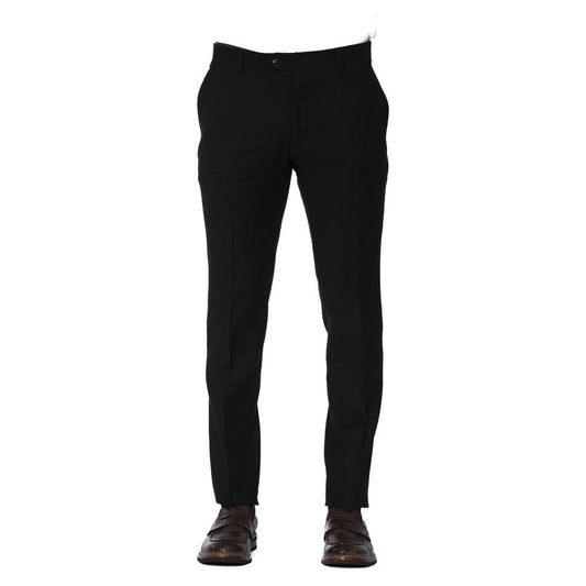 Elegant Black Trousers for Distinguished Style Trussardi