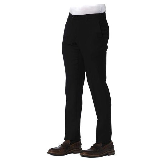 Elegant Black Trousers for Distinguished Style Trussardi