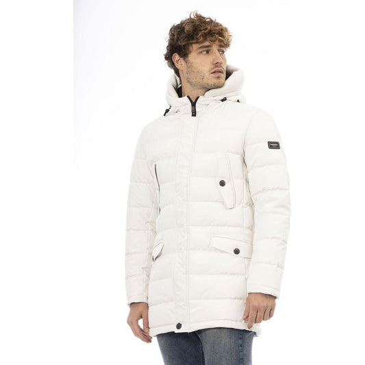 Baldinini Trend White Polyester Men's Jacket Baldinini Trend