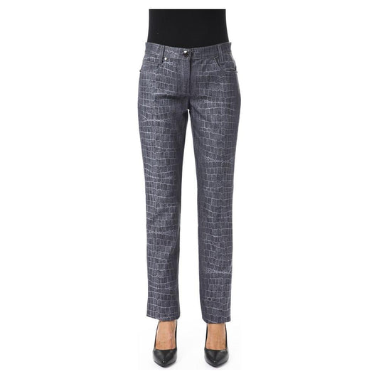 BYBLOS Black Viscose Women Pants BYBLOS