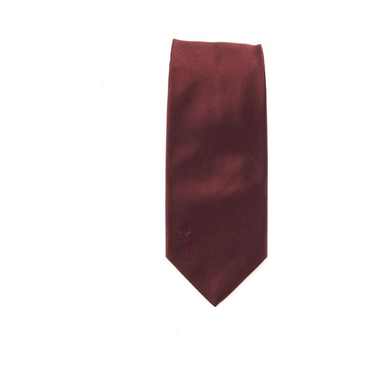 Billionaire Italian Couture Burgundy Embroidered Italian Luxury Tie Billionaire Italian Couture