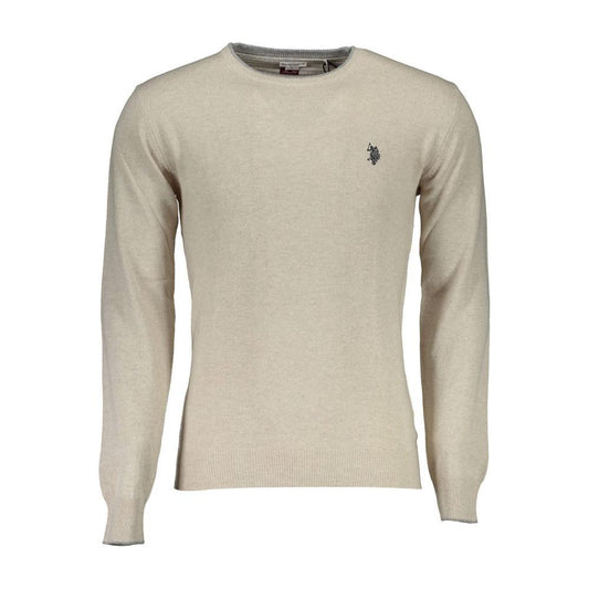 Beige Slim Wool-Cashmere Blend Sweater U.S. POLO ASSN.