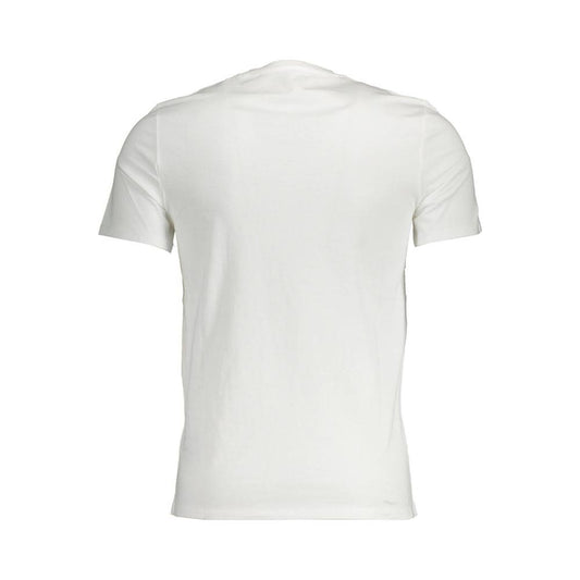 Elegant V-Neck Slim White Tee