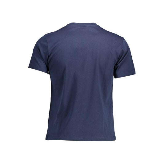 Chic Blue Nautical Print Tee for Men