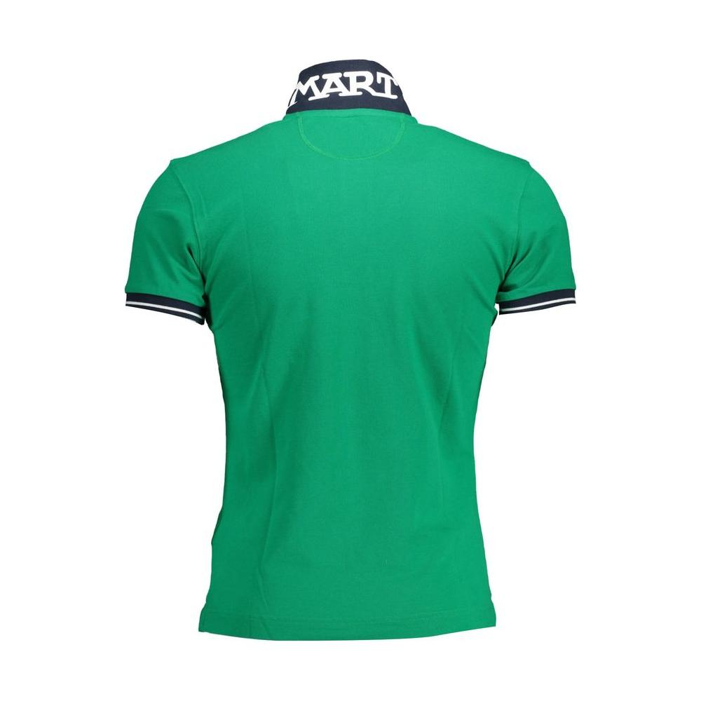 Slim-Fit Embroidered Polo in Green