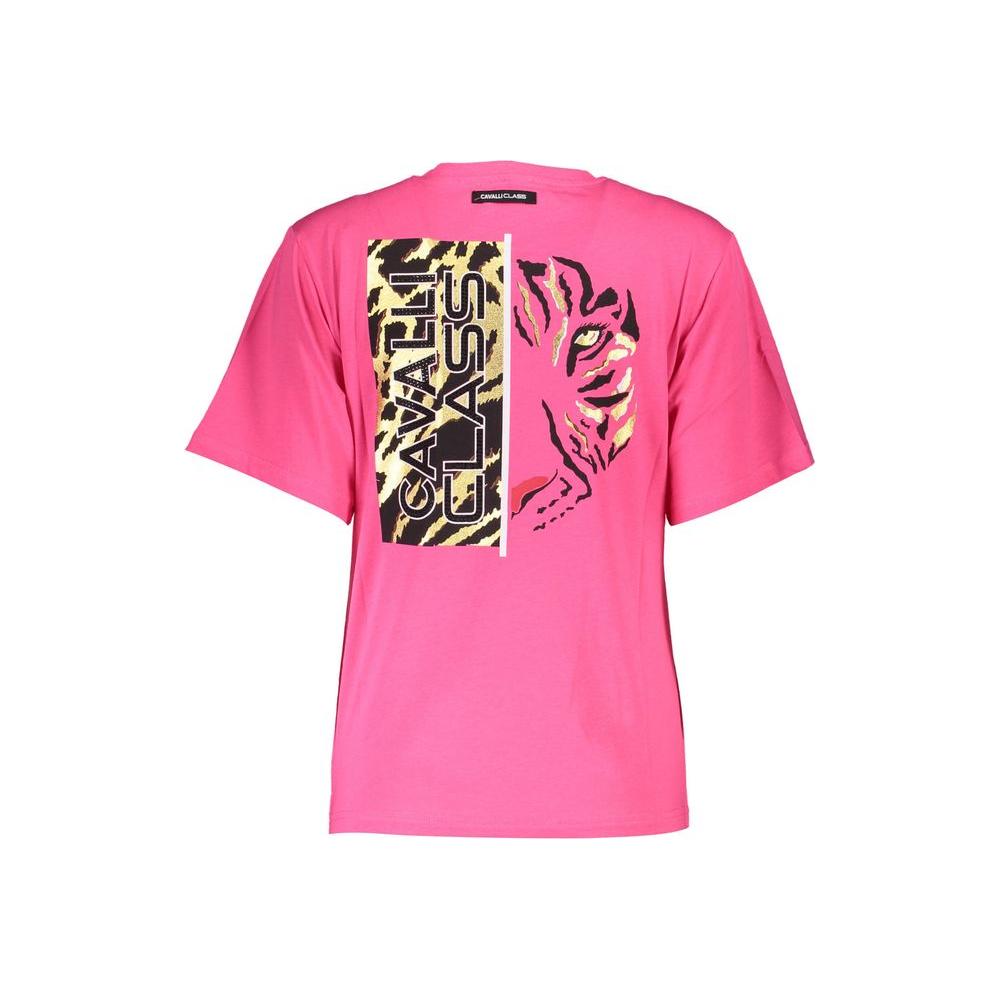 Chic Pink Slim Fit Logo Tee