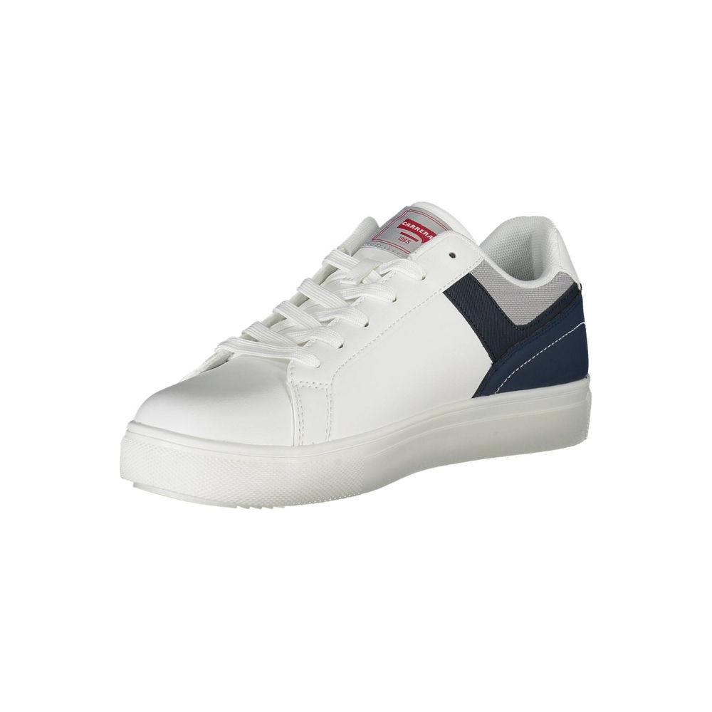 Sleek White Carrera Sneakers with Contrasting Accents