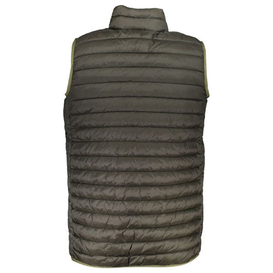 Sleek Sleeveless Zip Jacket with Pockets