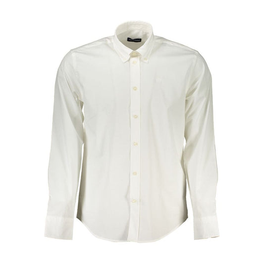 Elegant Long-Sleeved White Shirt - Regular Fit