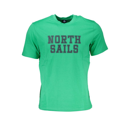 North Sails Green Cotton T-Shirt North Sails