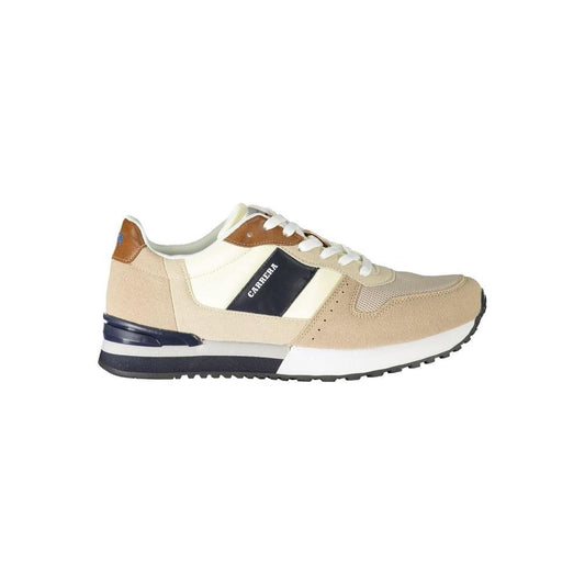 Beige Polyester Sneaker