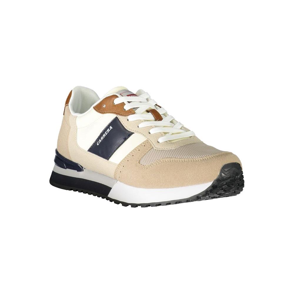 Beige Polyester Sneaker