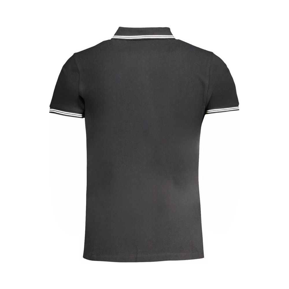 Black Cotton Polo Shirt