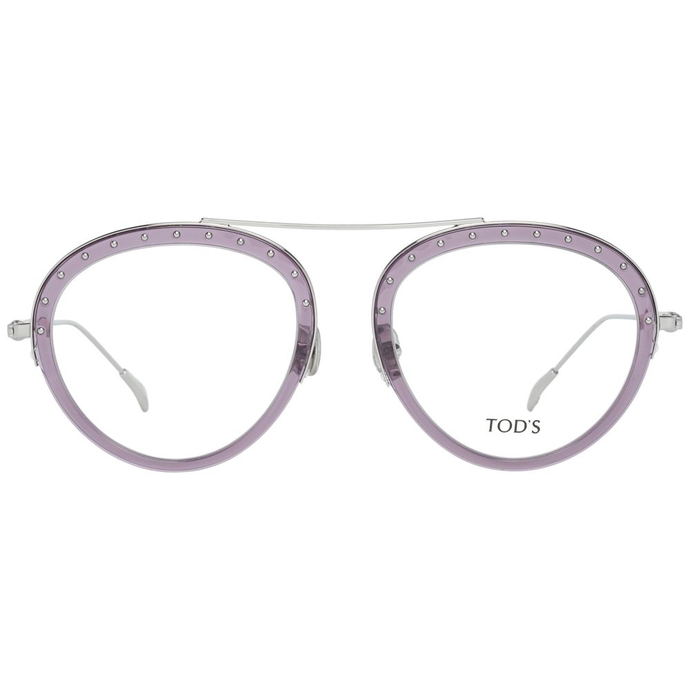 Tod's Purple Metal & Leather Glasses (Frames)