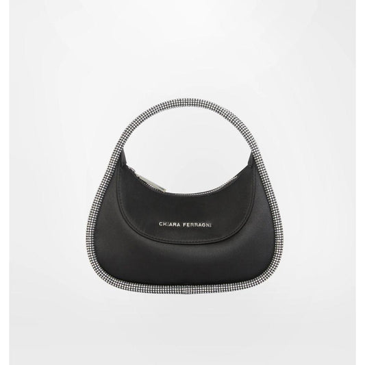 Chiara Ferragni Black Fabric Handbag Chiara Ferragni