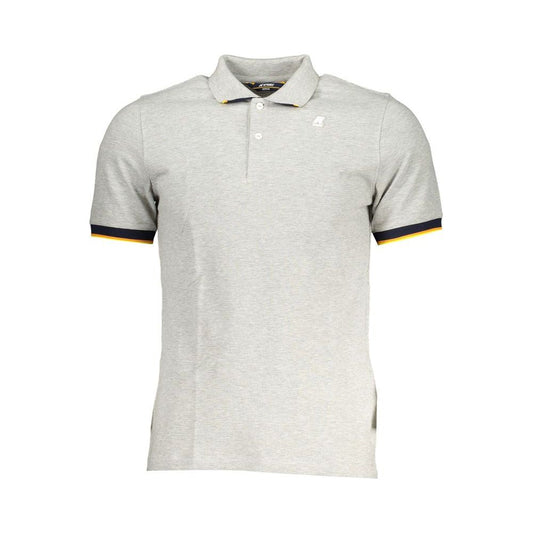 Gray Cotton Polo Shirt