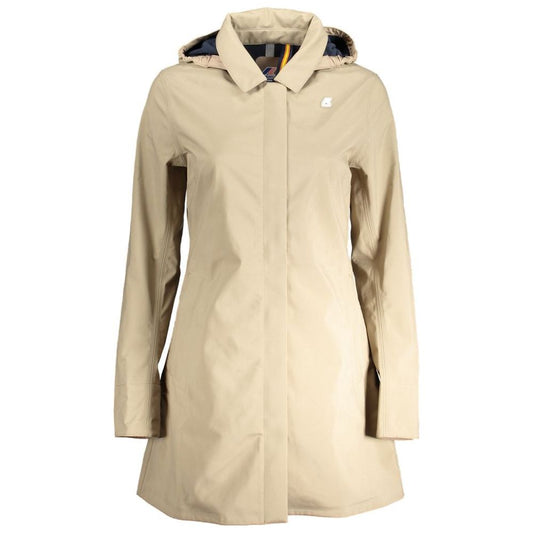 Beige Polyester Jackets & Coat K-WAY