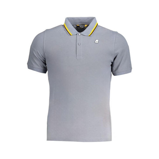 Gray Cotton Polo Shirt