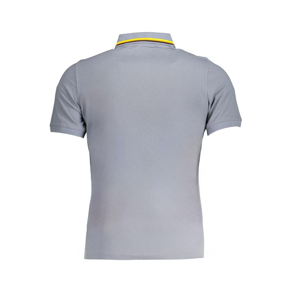 Gray Cotton Polo Shirt