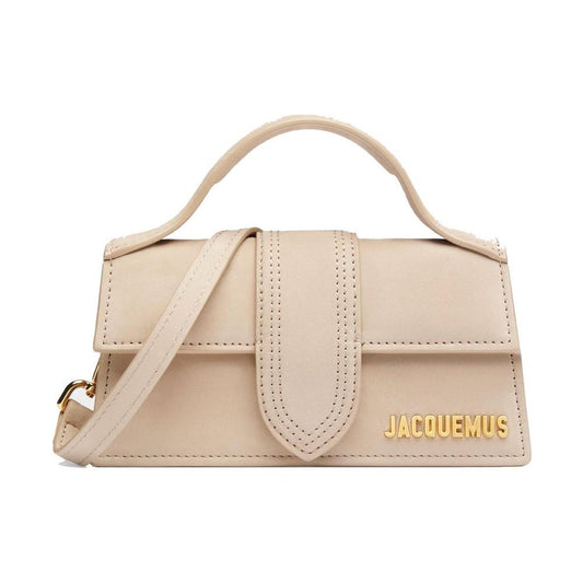 Beige Leather Crossbody Bag