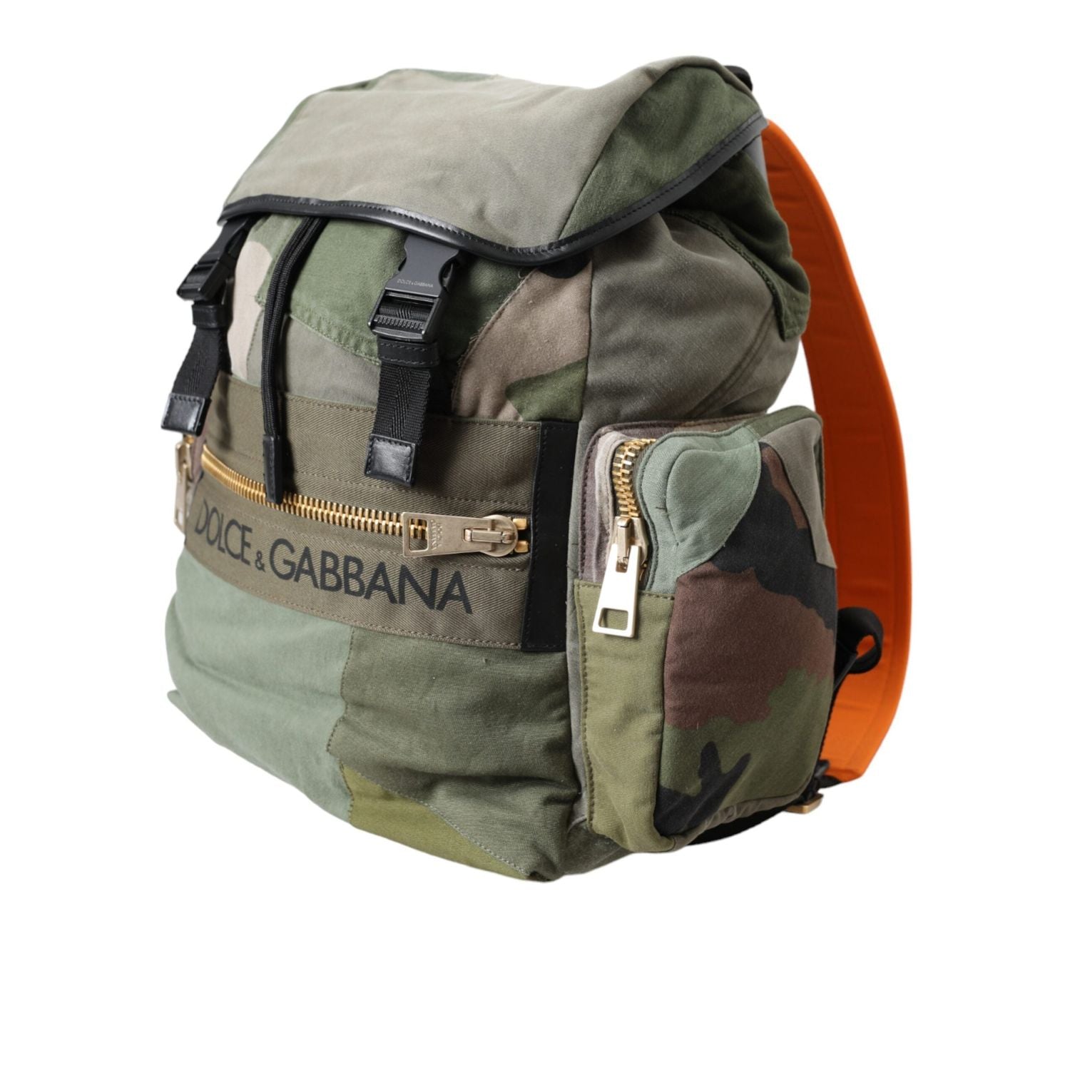 حقيبة ظهر من دولتشي آند غابانا باللون الأخضر العسكري المرقعة