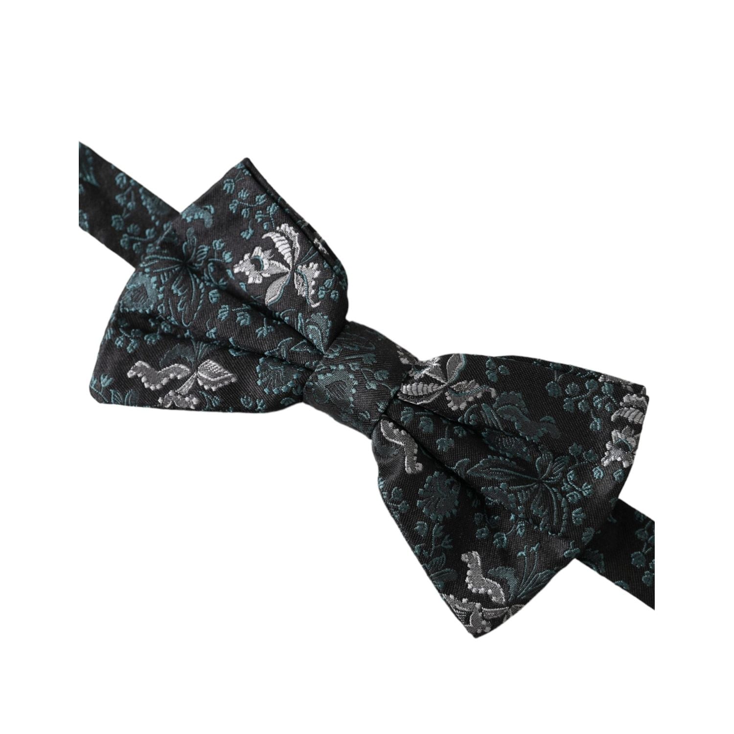 Dolce & Gabbana Multicolor Fantasy Floral Silk Adjustable Neck Men Bow Tie