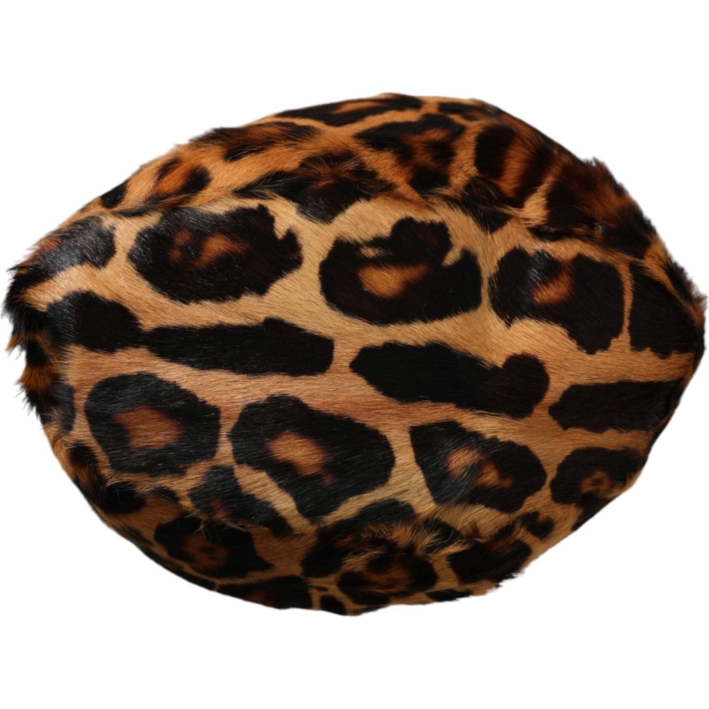 Brown Leopard Fur Women Bucket Hat