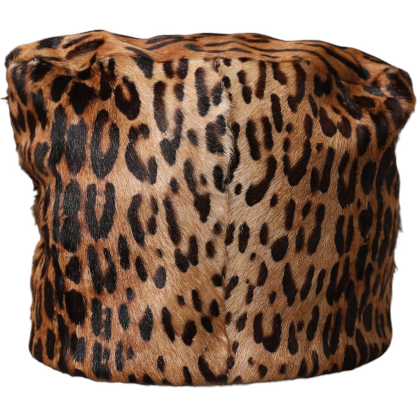 Brown Leopard Fur Women Bucket Hat