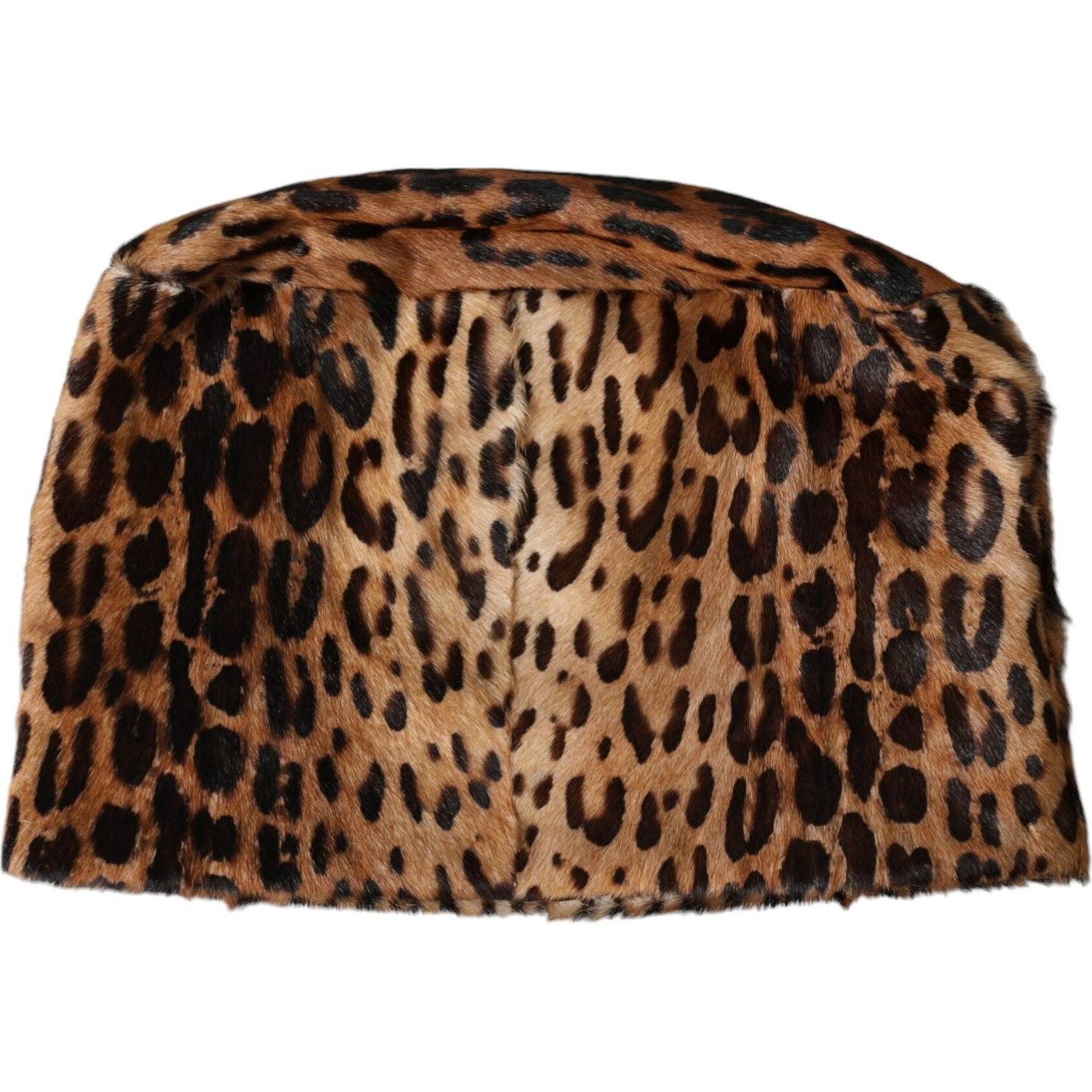 Brown Leopard Fur Women Bucket Hat