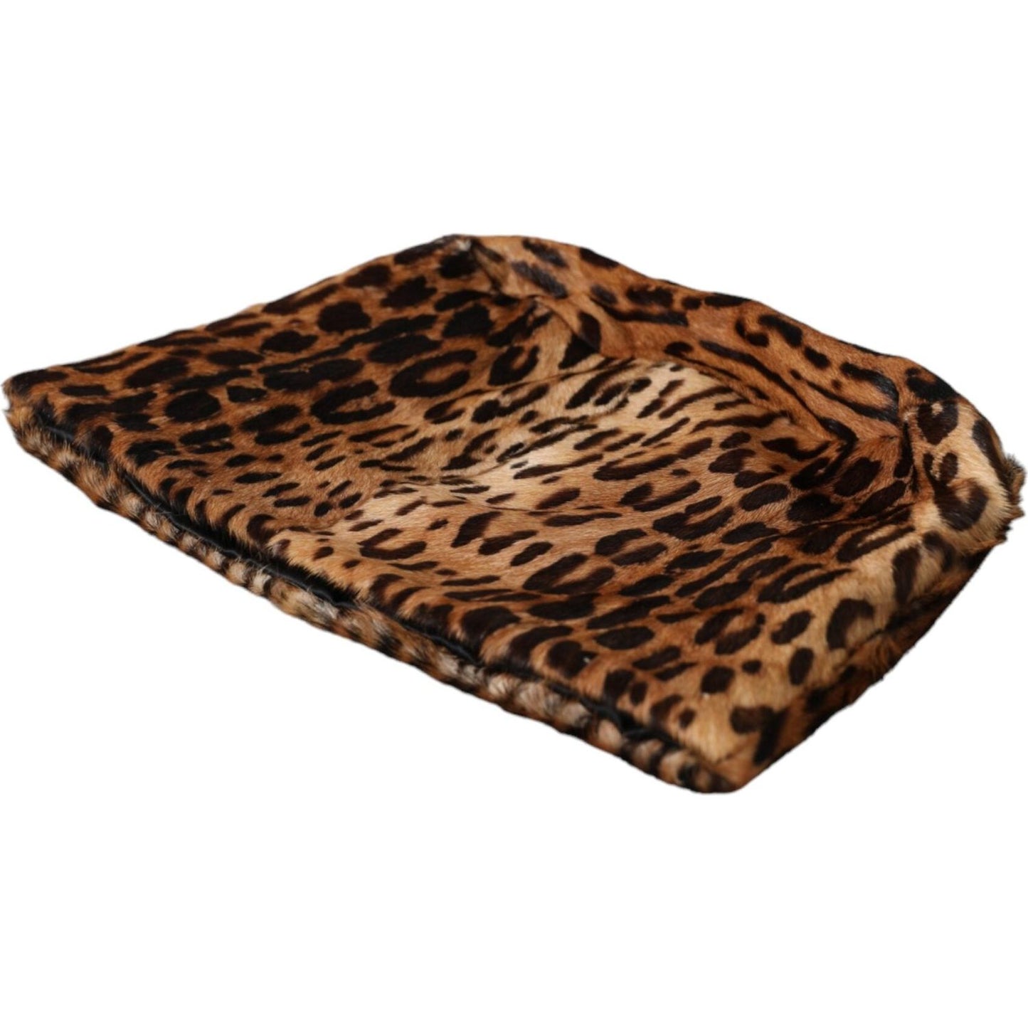 Brown Leopard Fur Women Bucket Hat