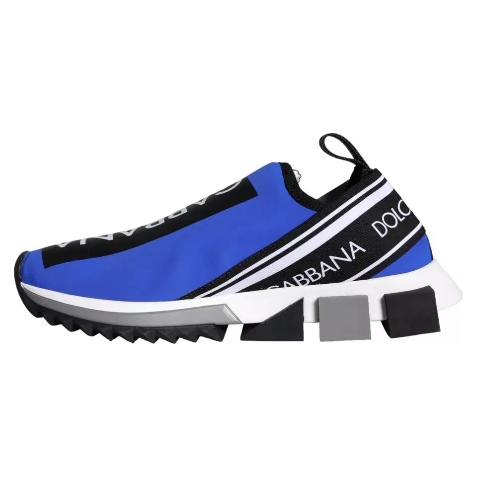 Dolce & Gabbana Blue Logo Low Top Sorrento Sneakers Shoes Dolce & Gabbana