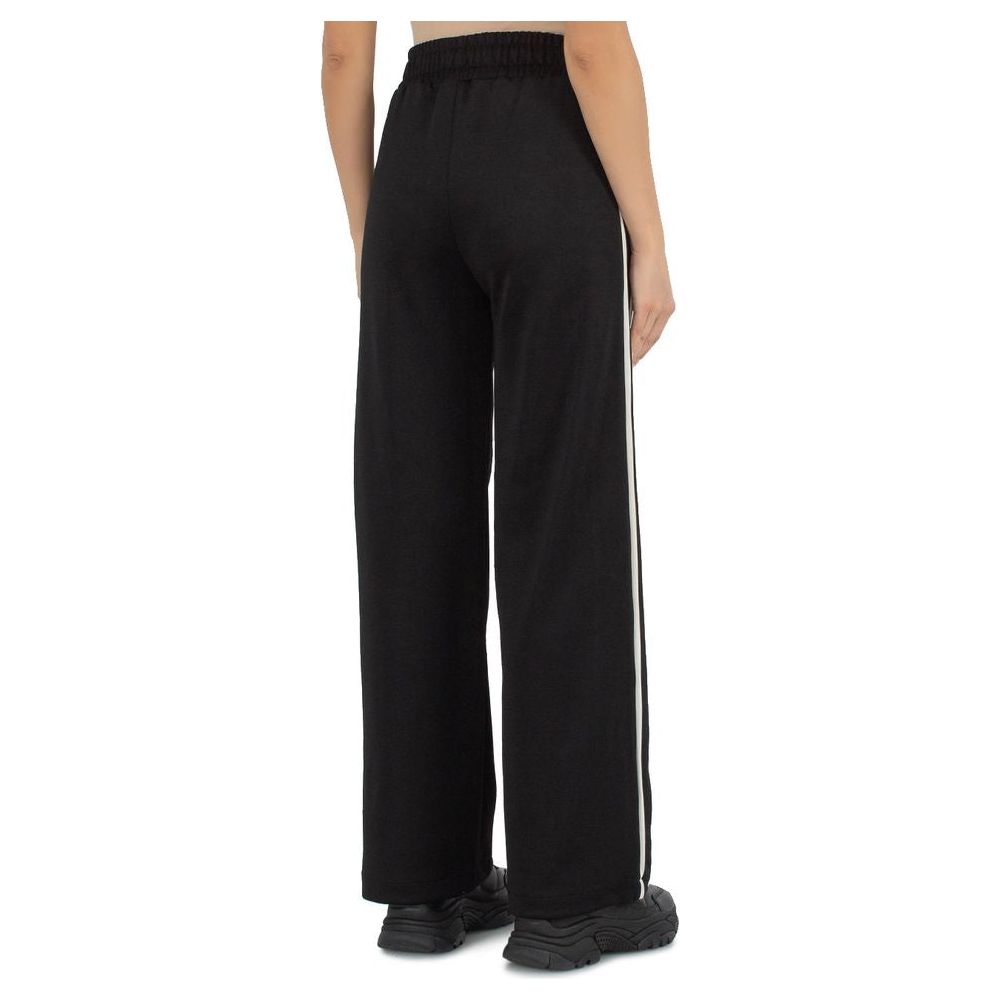 Black Polyester Jeans & Pant