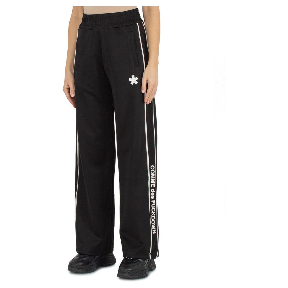 Black Polyester Jeans & Pant