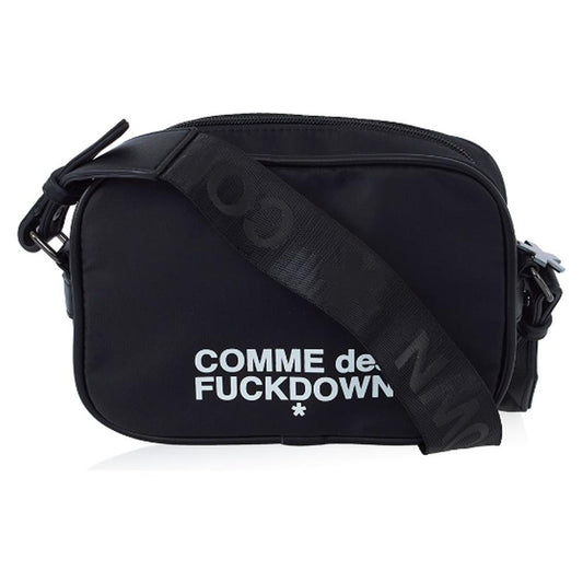 Black Polyester Crossbody Bag