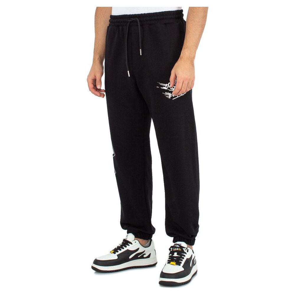 Black Cotton Jeans & Pant