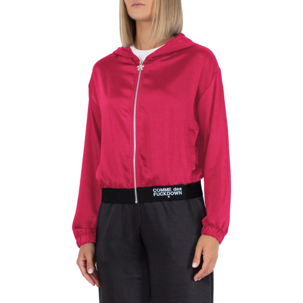 Fuchsia Polyester Sweater