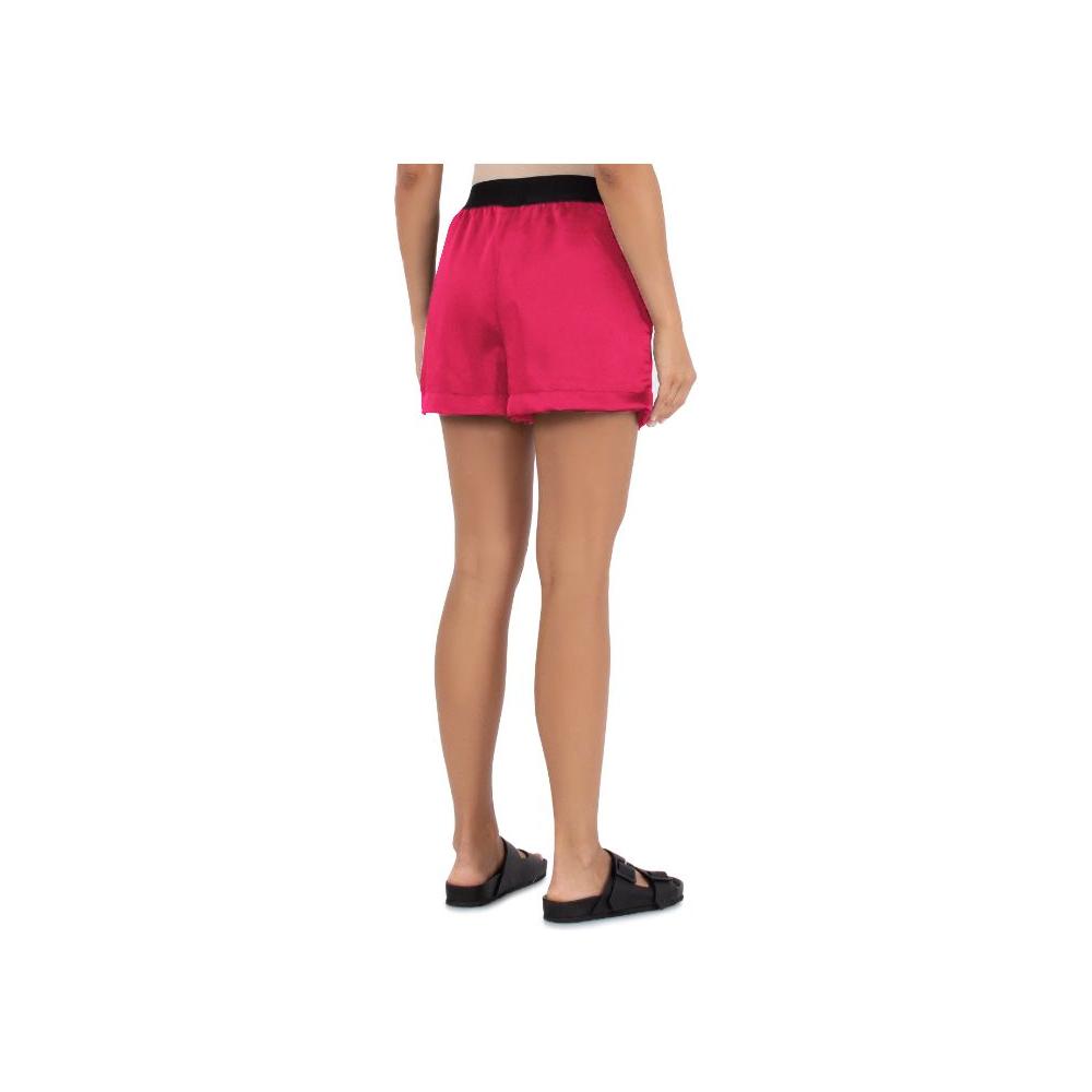 Fuchsia Polyester Short