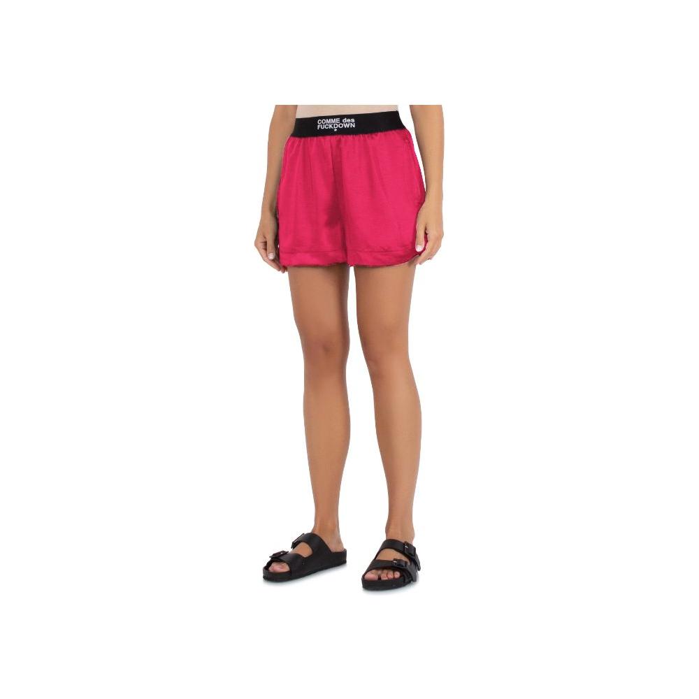 Fuchsia Polyester Short