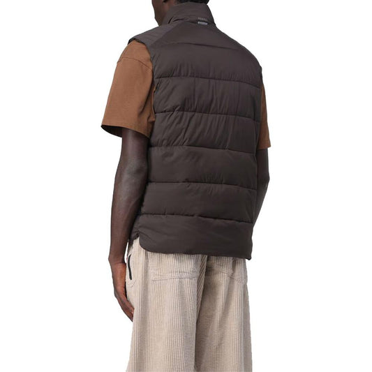 Brown Polyester Vest