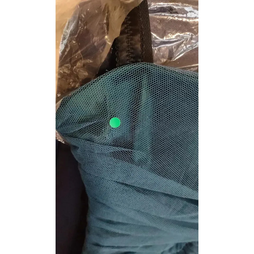 فستان دولتشي آند غابانا من القطن ذو الأكمام القصيرة باللون الأزرق