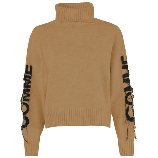 Comme Des Fuckdown Brown Acrylic Sweater Comme Des Fuckdown