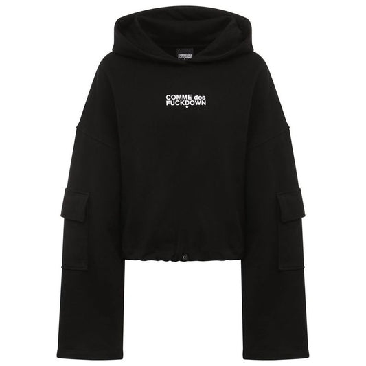 Comme Des Fuckdown Black Cotton Sweater Comme Des Fuckdown