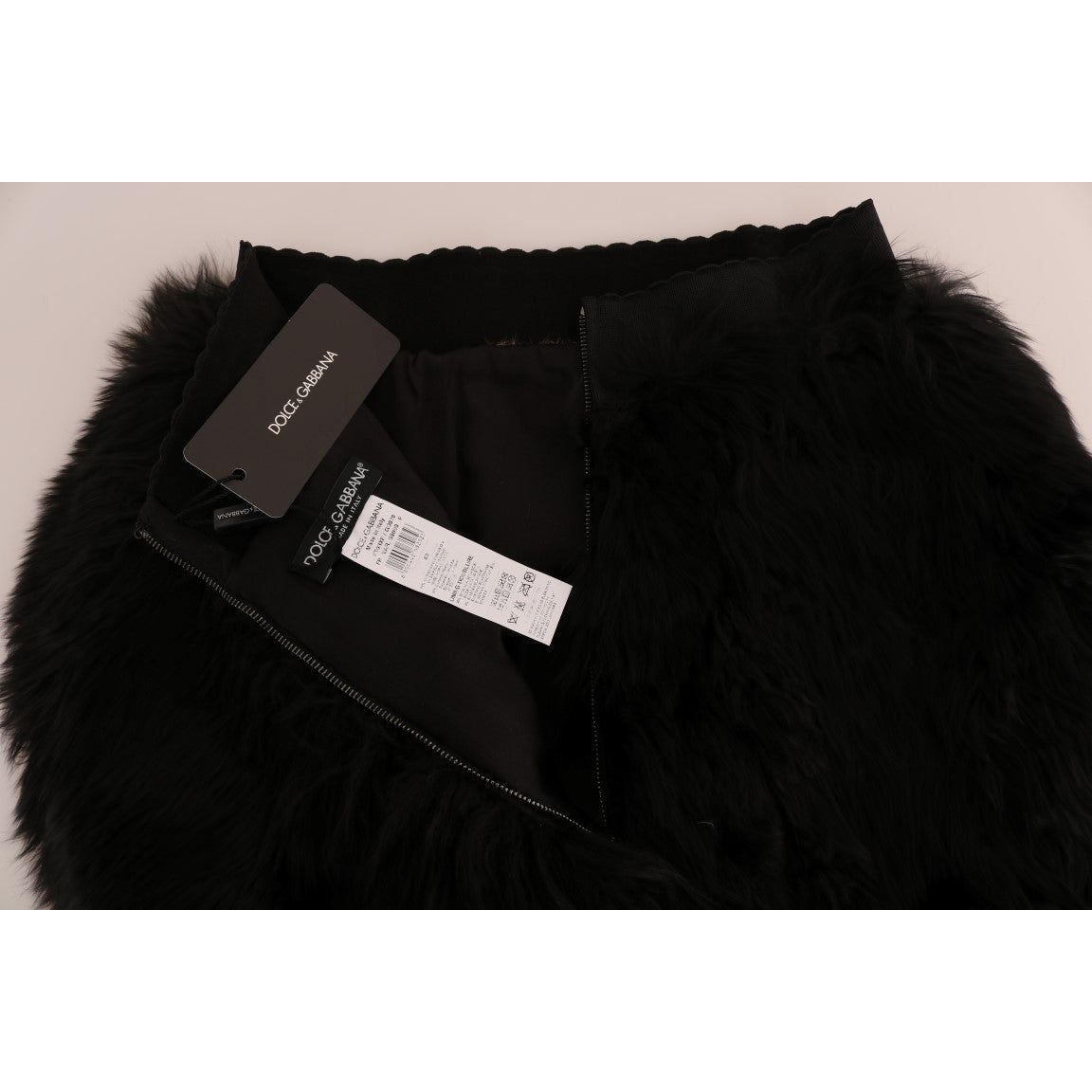 Exquisite Black Mink Fur Mini Shorts