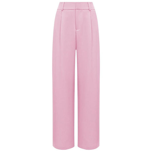 Pink Polyester Jeans & Pant