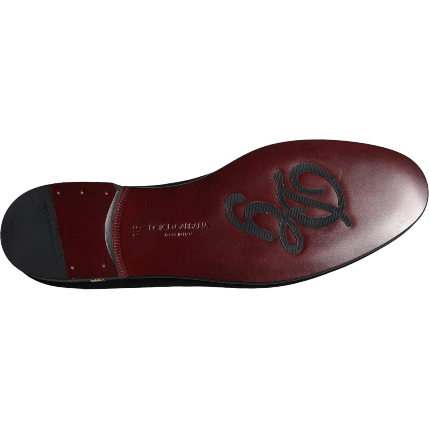 حذاء رسمي سهل الارتداء من دولتشي آند غابانا مصنوع من جلد سويدي باللون الأسود