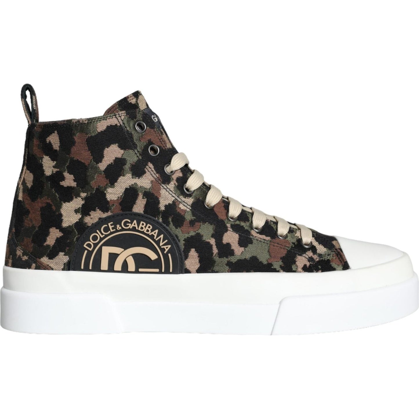 Dolce & Gabbana Multicolor Camouflage High Top Sneaker Shoes Dolce & Gabbana